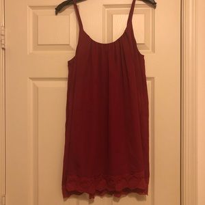 Tobi dress size small, garnet/burgundy